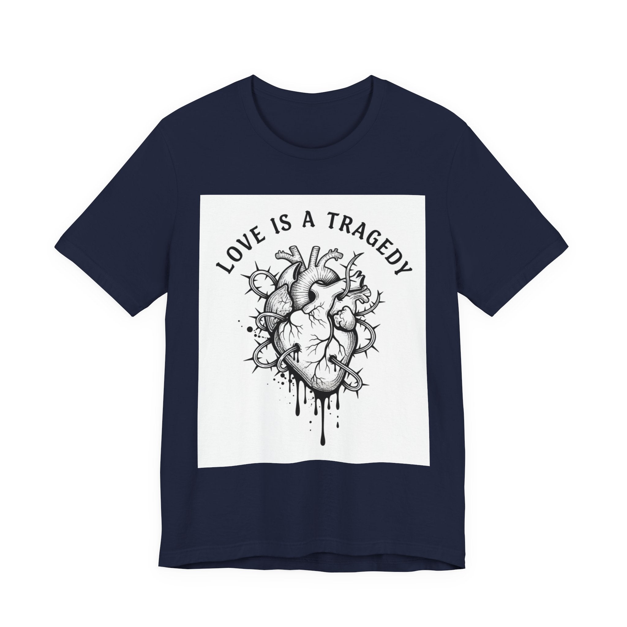 Love Is a Tragedy Heart Tee | goth valentine, emo love shirt