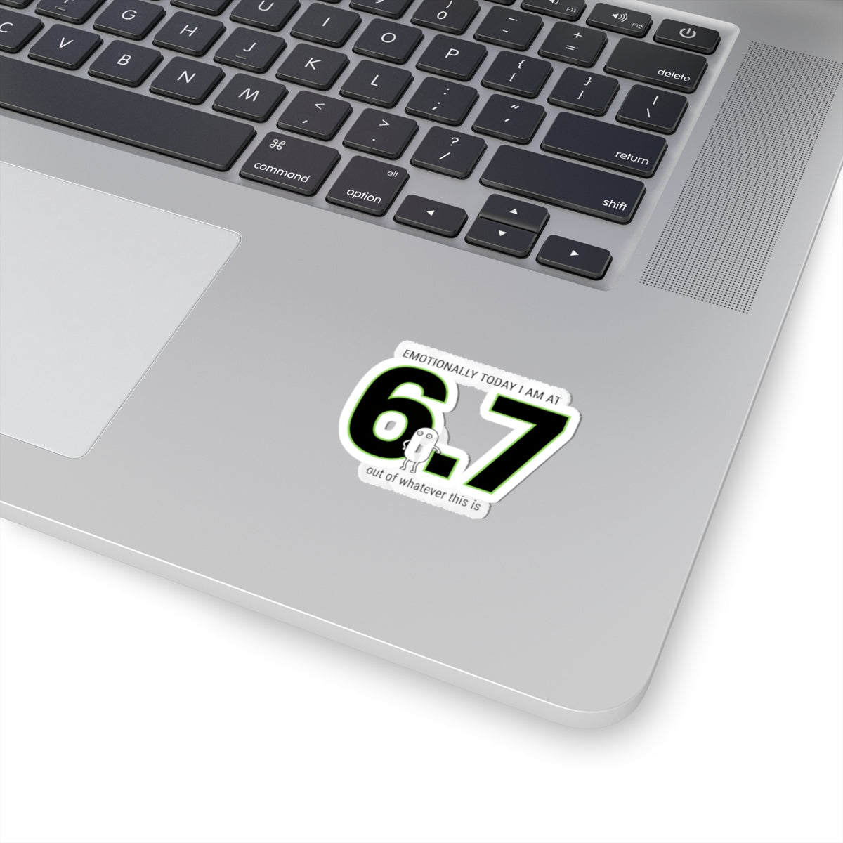 6.7 Meme Sticker | absurdist humor, random number meme kiss-cut sticker