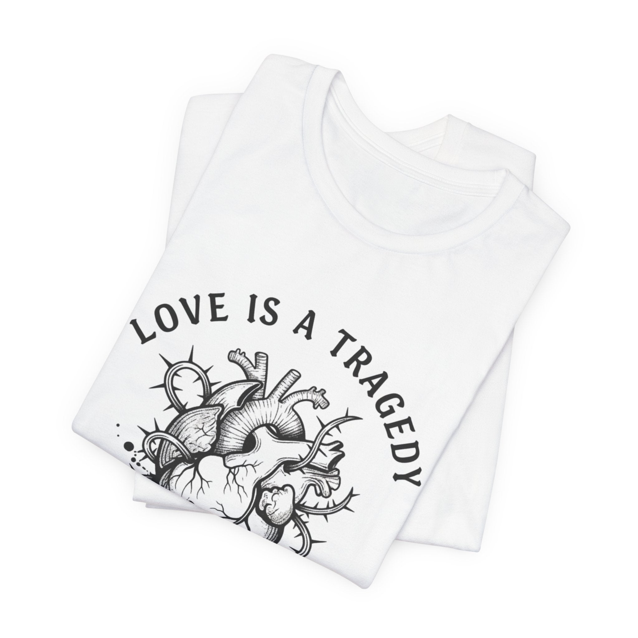 Love Is a Tragedy Heart Tee | goth valentine, emo love shirt