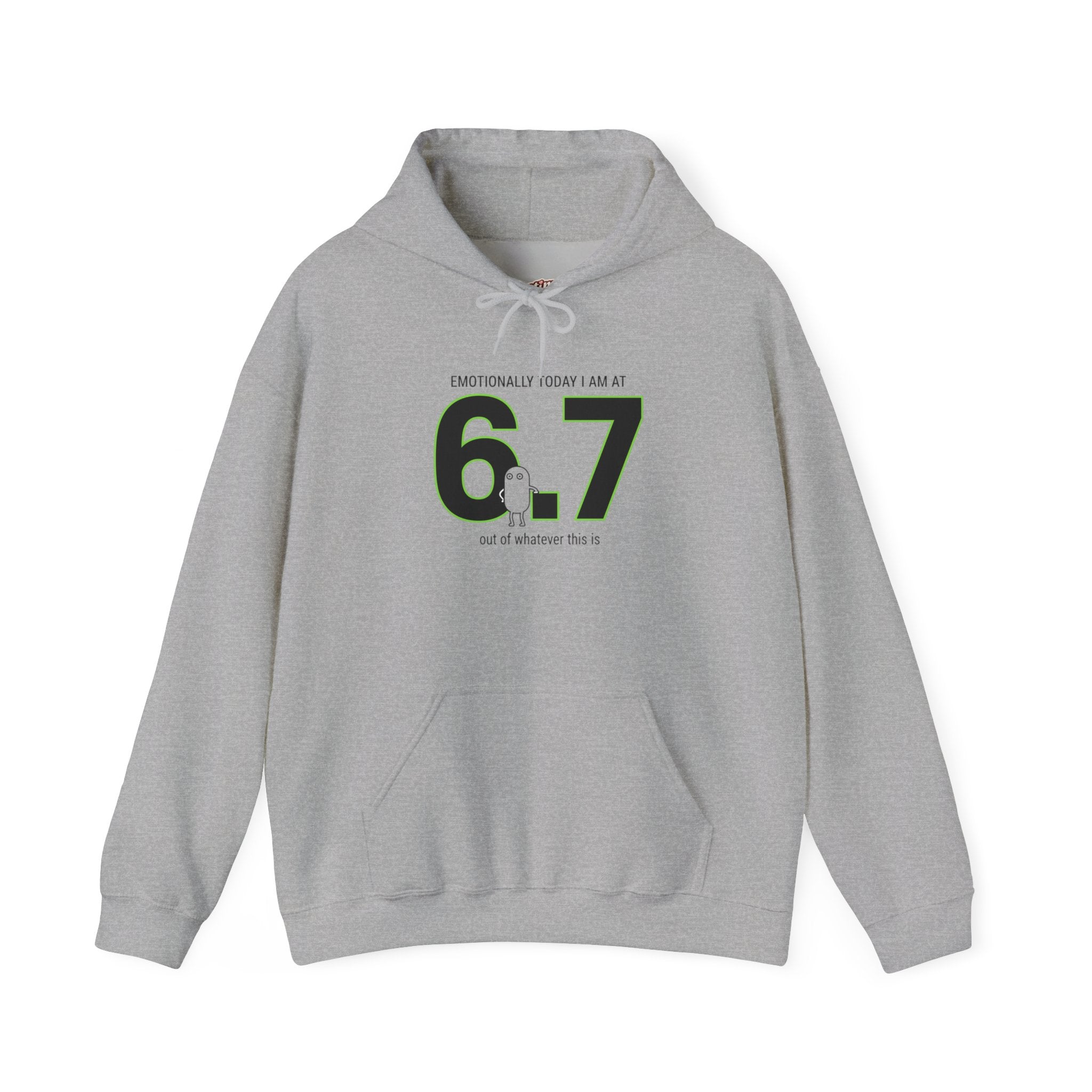 6.7 Minimal Number Hoodie | 67 shirt, absurdist humor