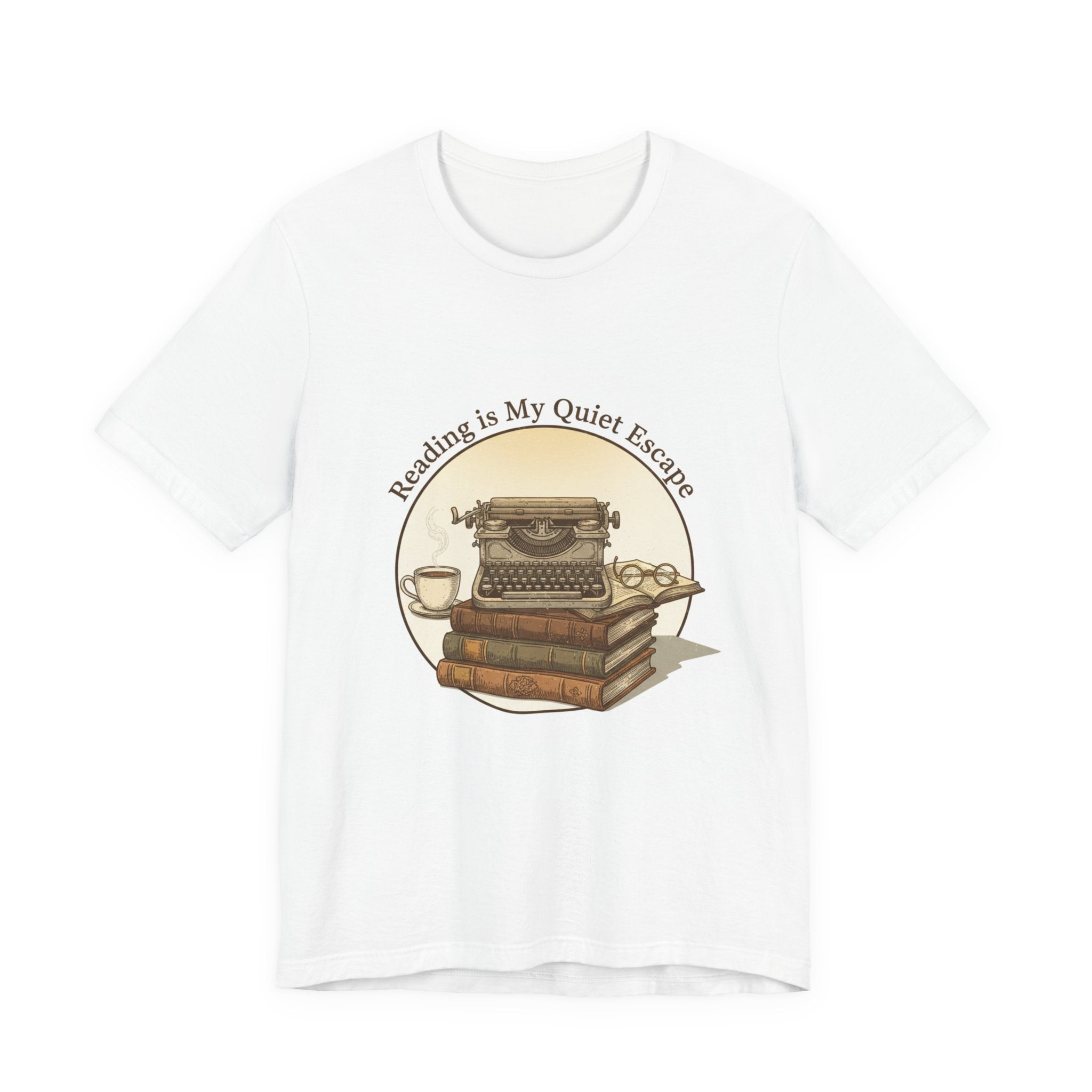 Reading Is My Quiet Escape Tee | Book Lover Shirt, Vintage Typewriter