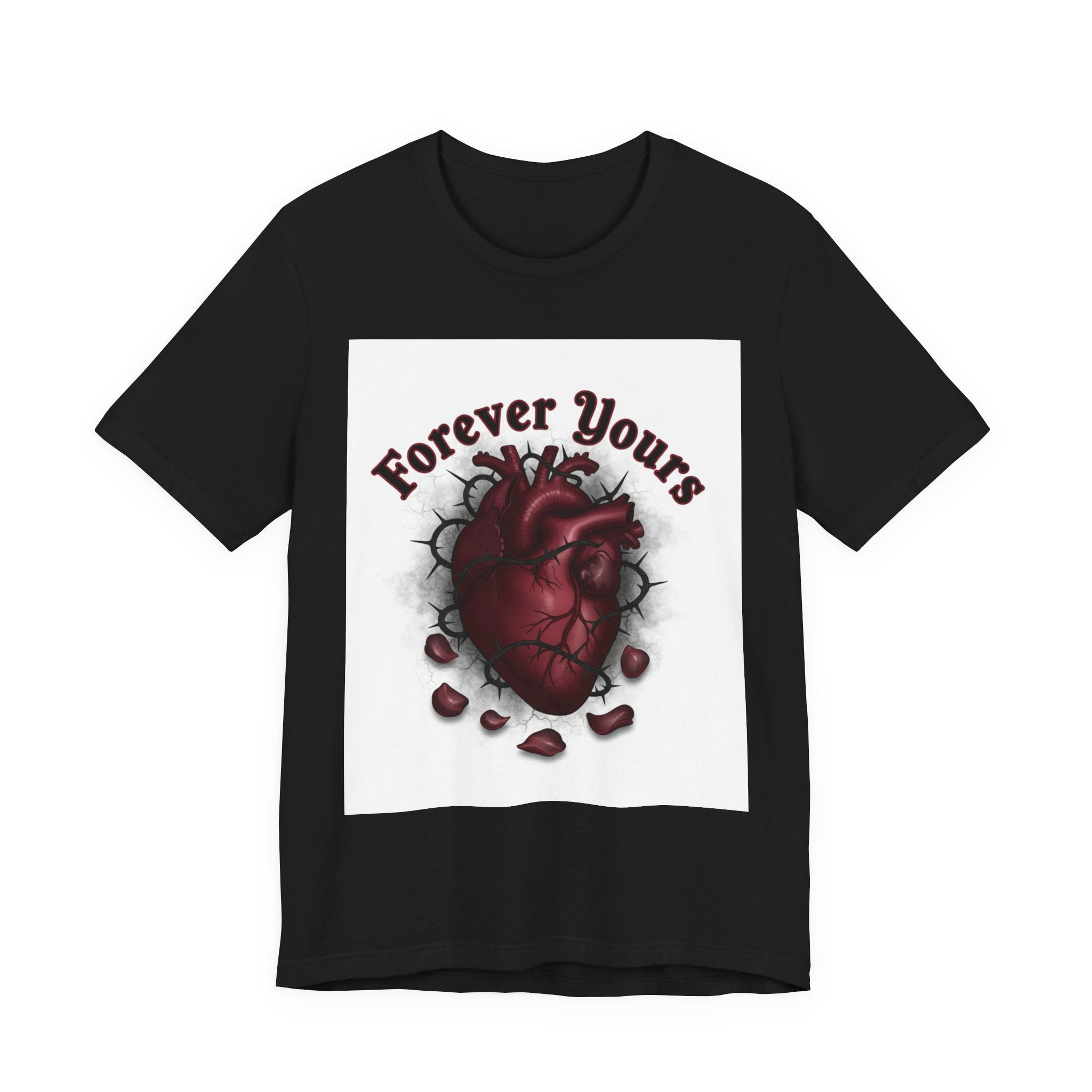 Forever Yours Heart Tee | goth valentine, dark romance shirt