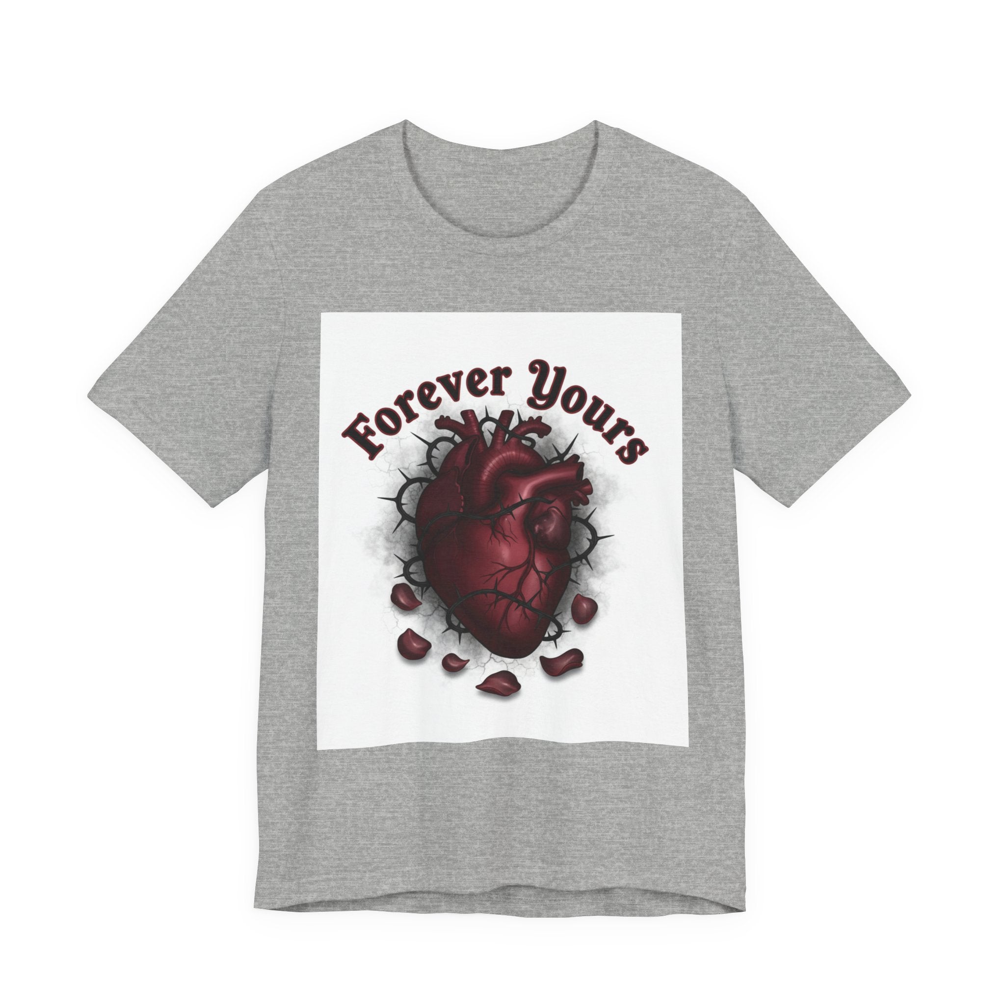 Forever Yours Heart Tee | goth valentine, dark romance shirt