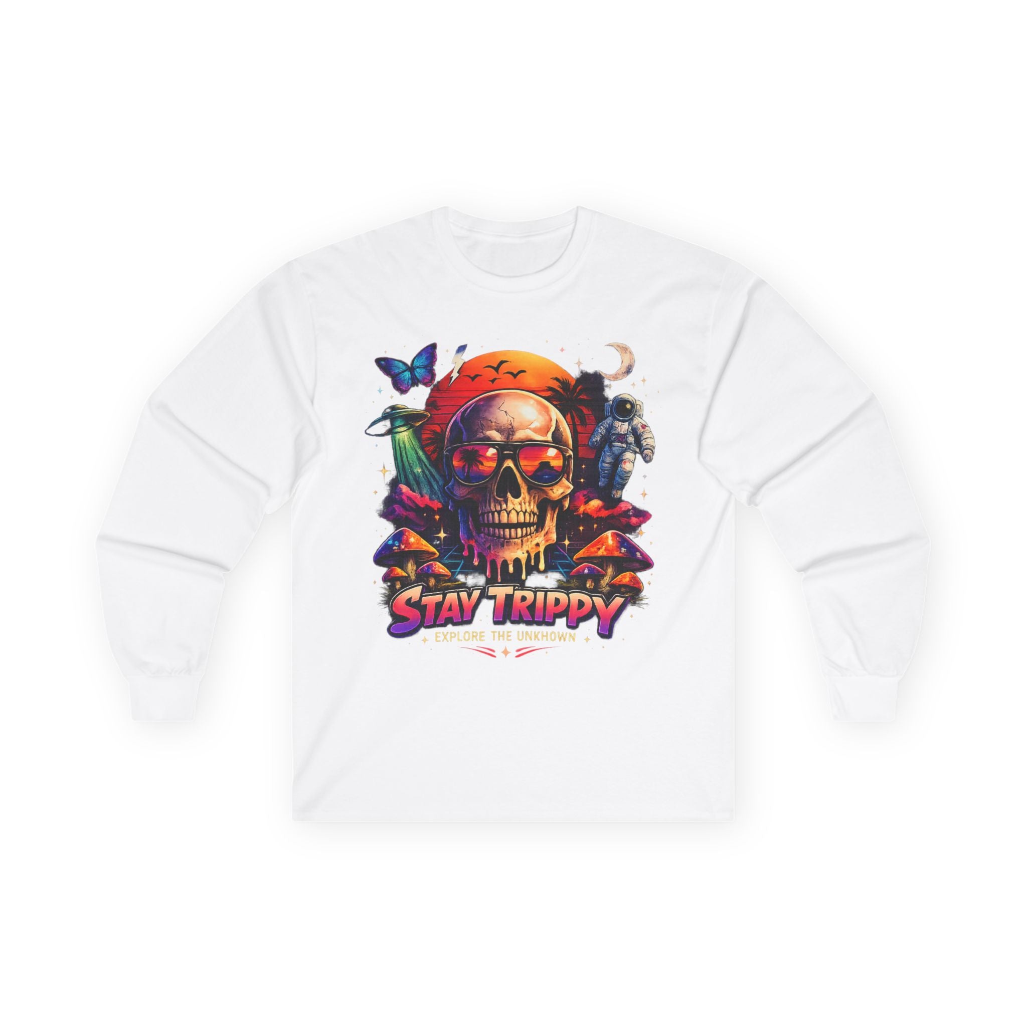 Stay Trippy Skull Long Sleeve Tee