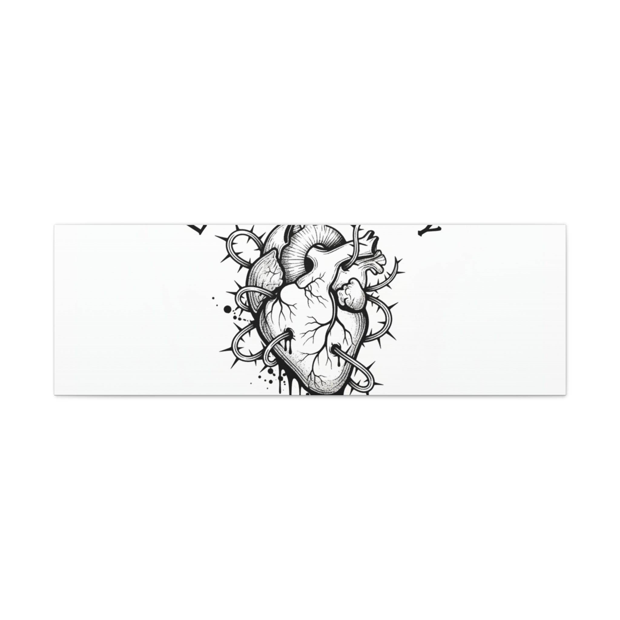 Love Is a Tragedy Art Print | Matte Canvas, Stretched, Dark Romance