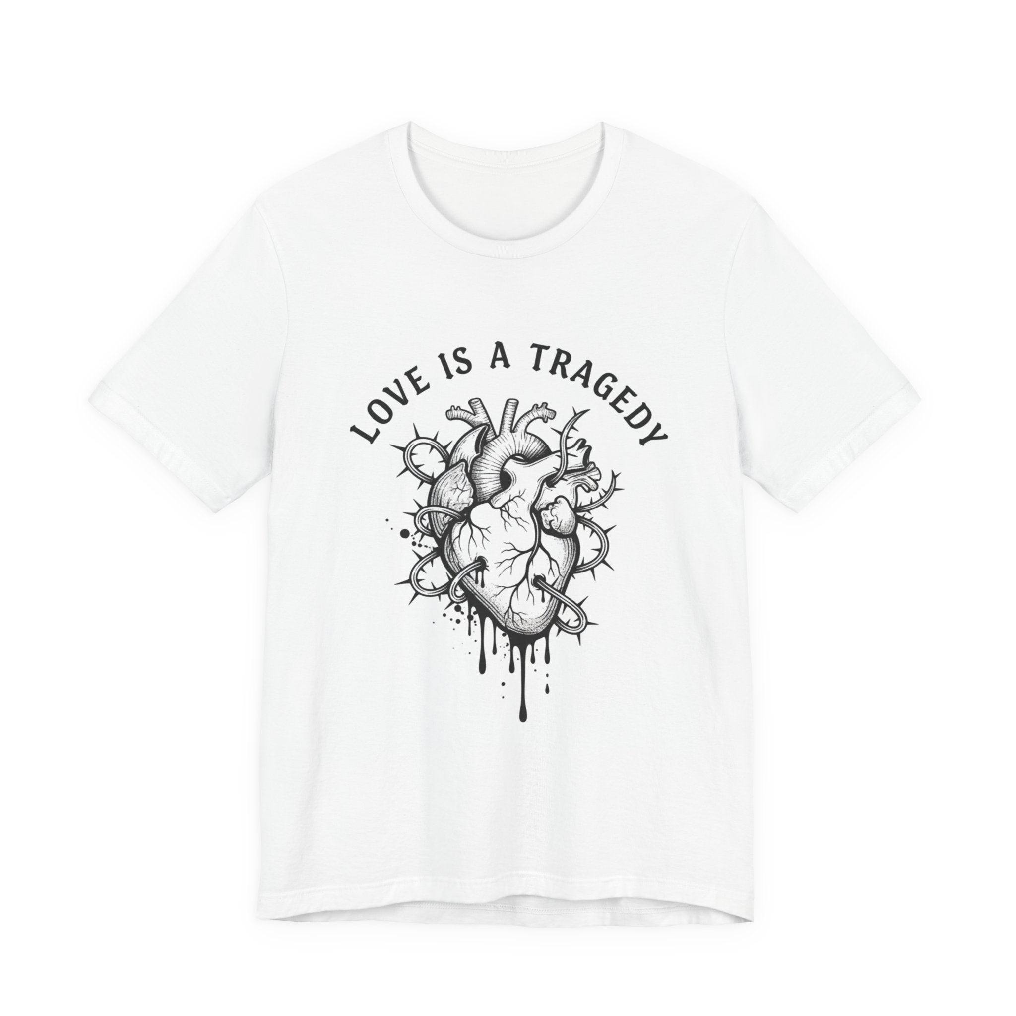 Love Is a Tragedy Heart Tee | goth valentine, emo love shirt