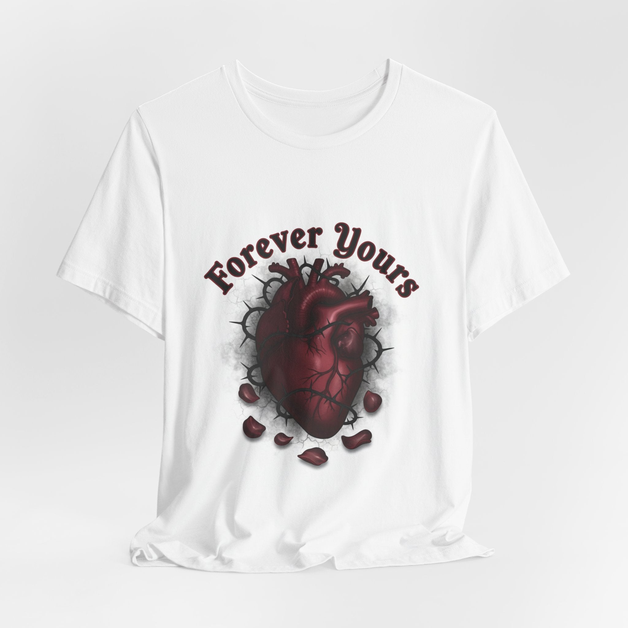 Forever Yours Heart Tee | goth valentine, dark romance shirt