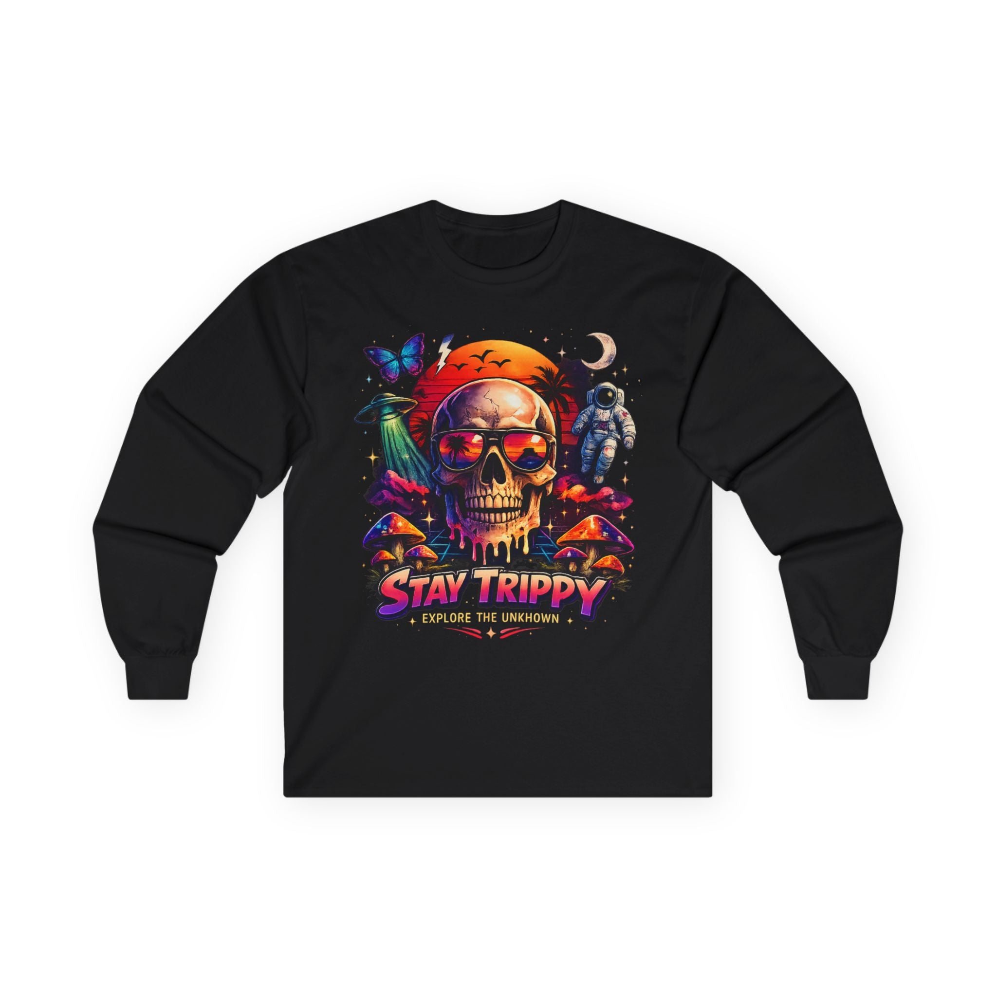 Stay Trippy Skull Long Sleeve Tee