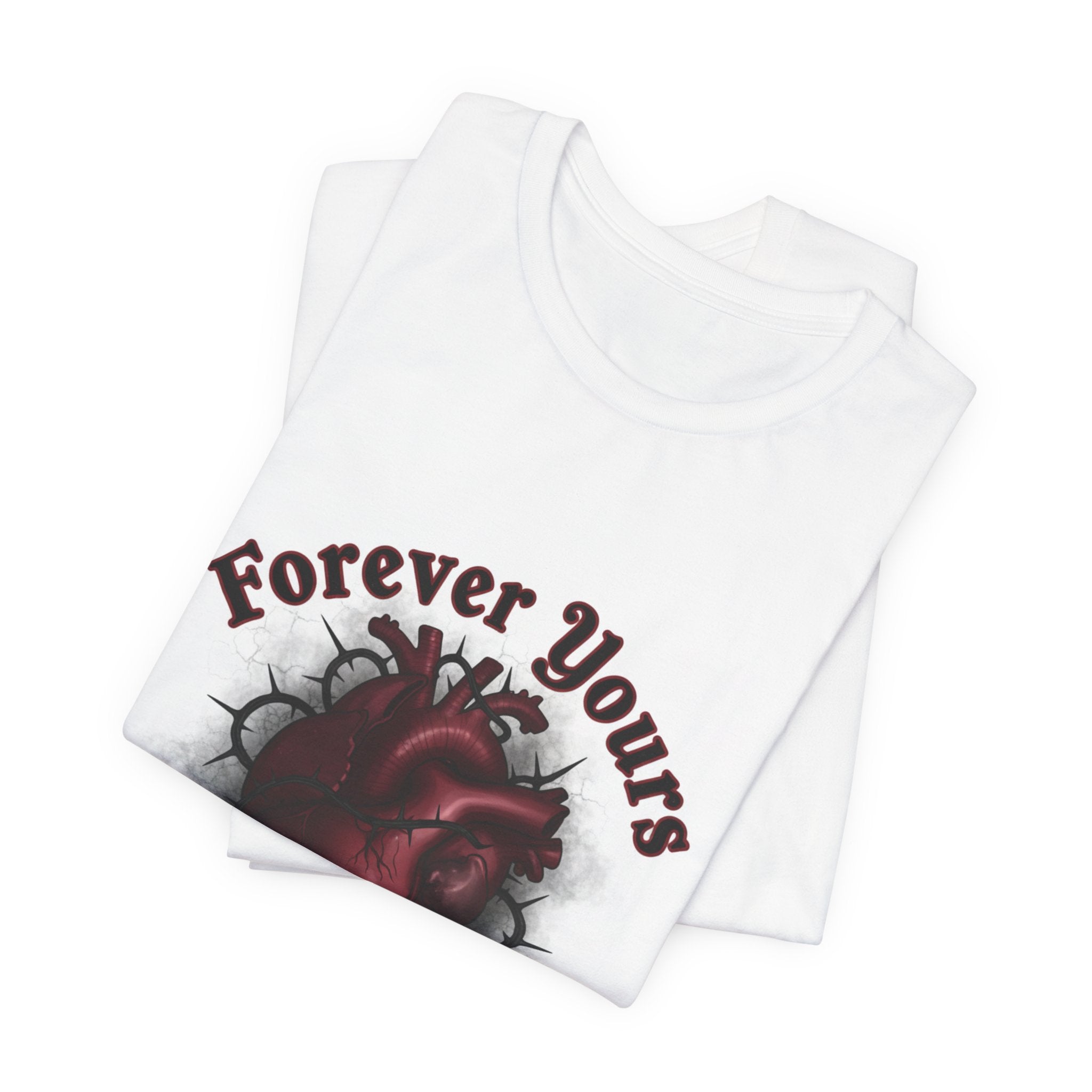 Forever Yours Heart Tee | goth valentine, dark romance shirt