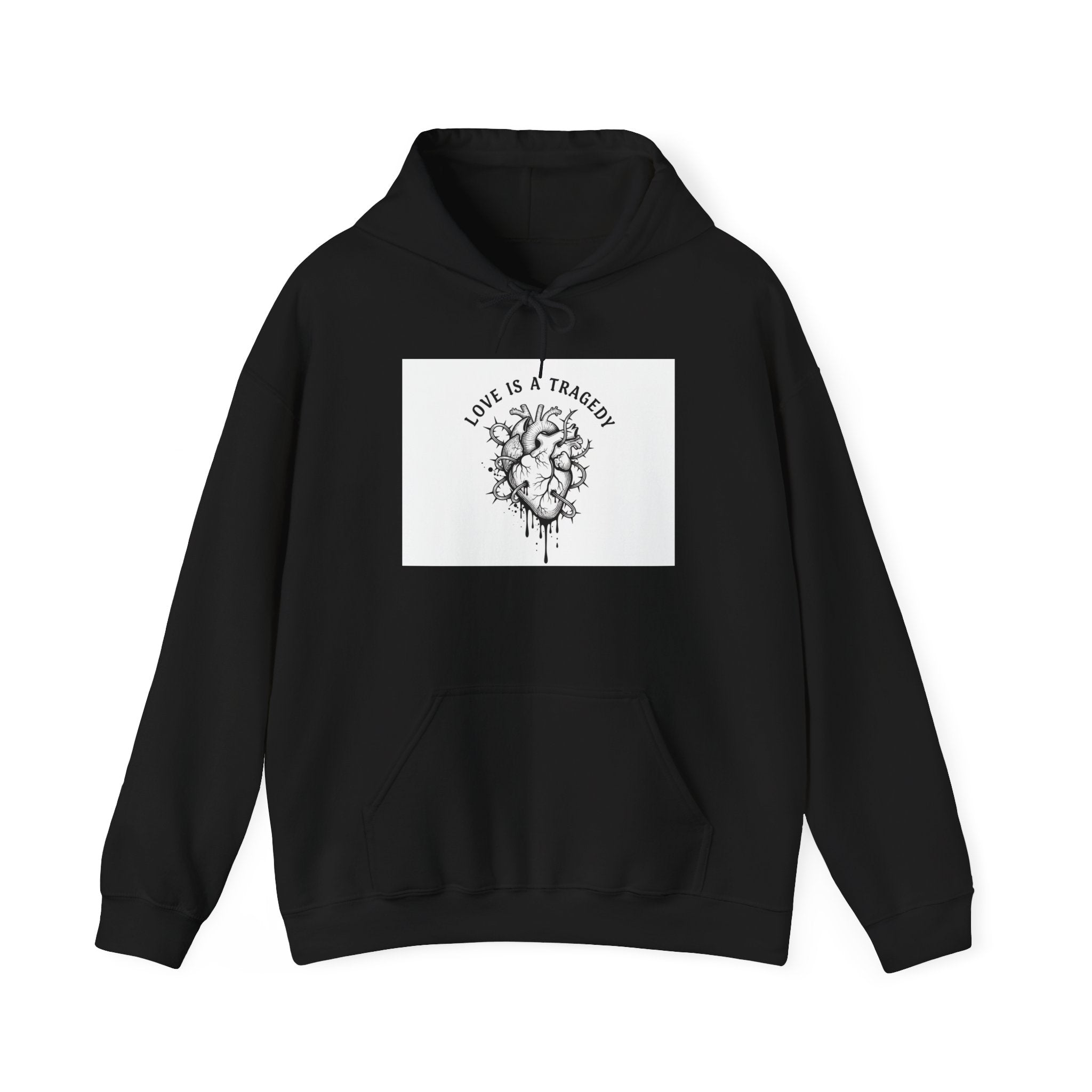 bleeding rose vignette Hoodie | goth valentine, dark romance